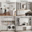 Armoire murale Modern Shaker, cadre en bouleau massif, boîte en contreplaqué de placage de bouleau, finition à base d'eau matte douce, tablette réglable, plusieurs largeurs (12 po à 39 po)-134156996-134157000