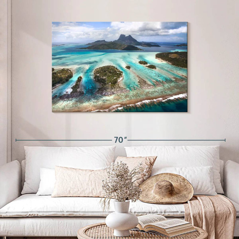 Gillard Bora Bora Lagoon, H 30 po x l 45 po
