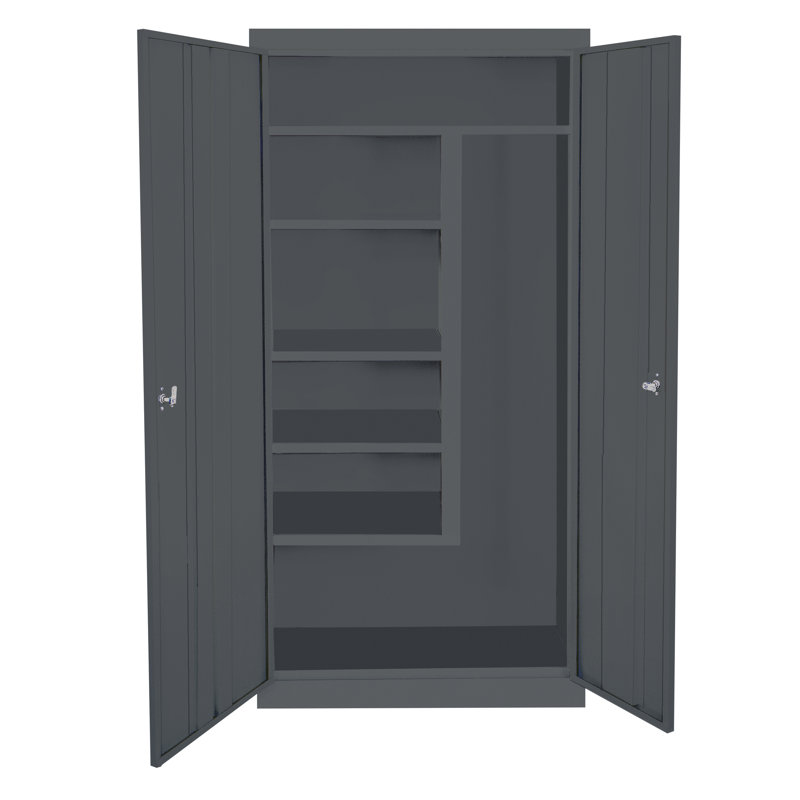 Wallingford Single Storage Cabinet ( 72'' H x 30'' W x 18'' D), Charcoal
