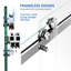 Douche de salle de bain moderne en acier inoxydable sans effort