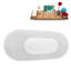 1399.5mm x 680.7mm Freestanding Soaking Acrylic Bathtub-1672751737
