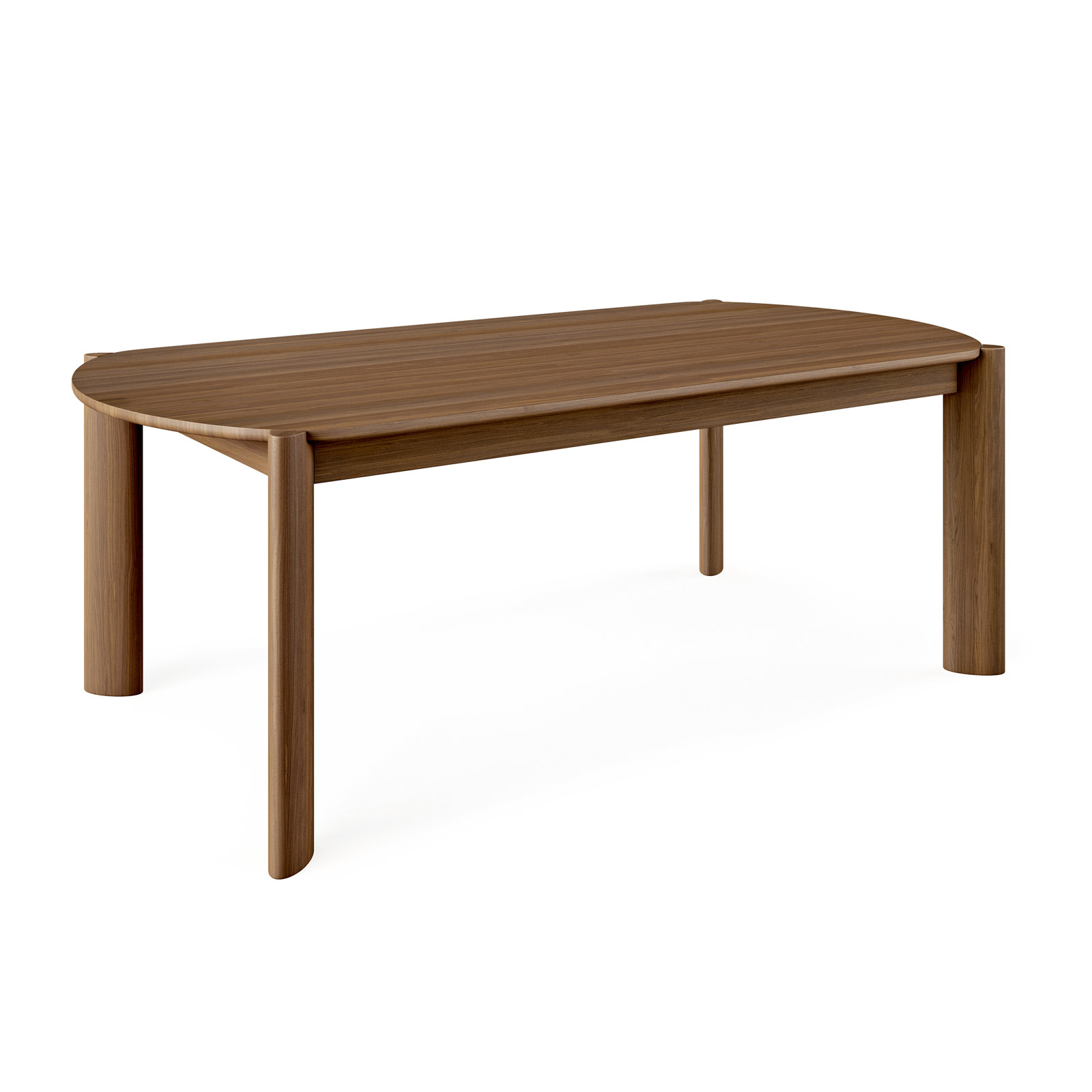 Bancroft 83" Oak Dining Table, Walnut