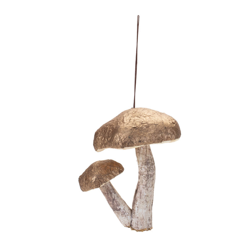 Ornement double champignon (ensemble de 6)