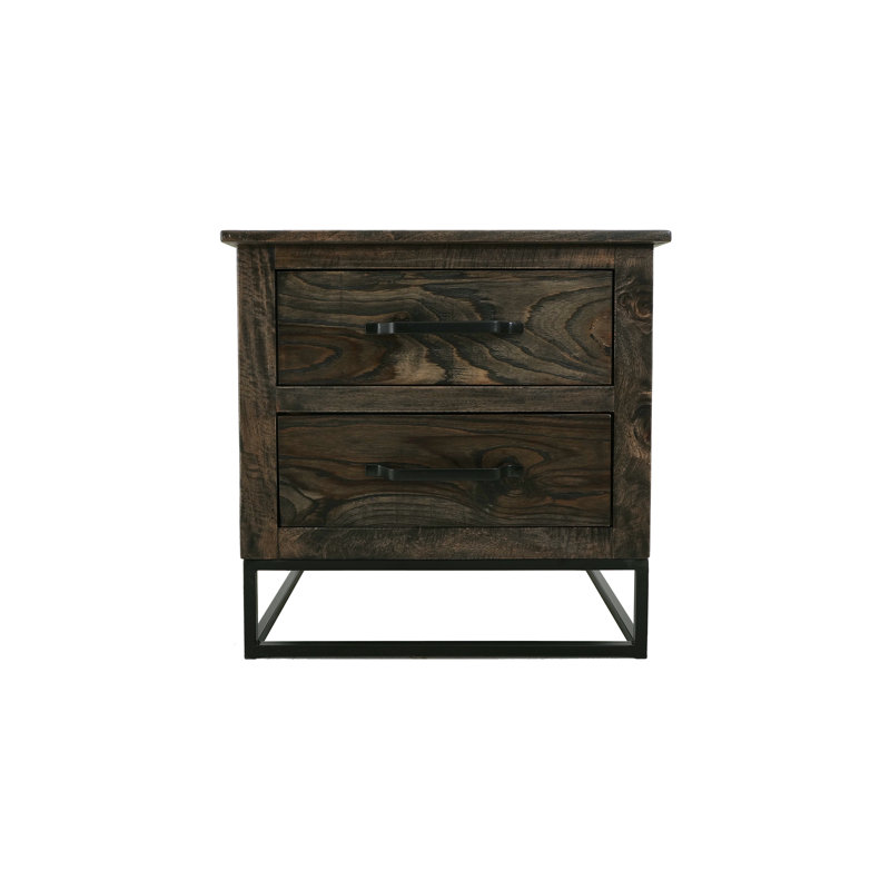 Table de chevet 2 tiroirs Iyannah