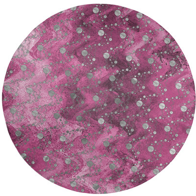 Chenille Polka Dots Indoor Rug