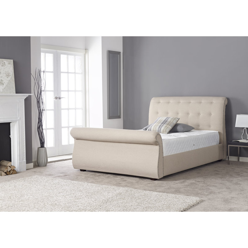 Rafferty Upholstered Bed, Double (4'6)