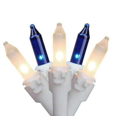100-Count Mini Christmas Light - White Wire