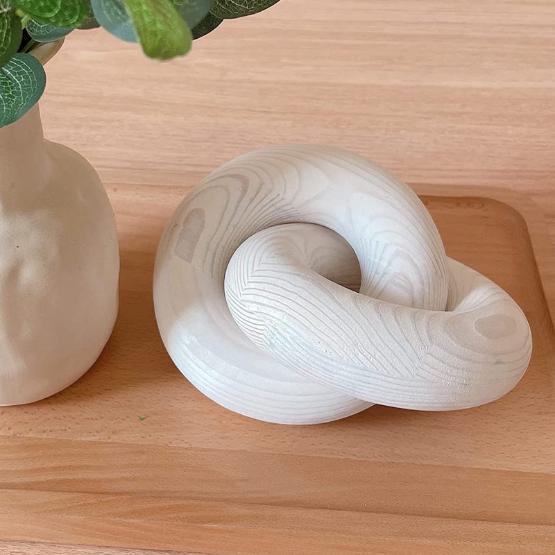 Dinara Chain Link Decor Sculpture, White