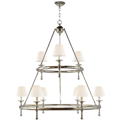 Chapman & Myers Classic Two-Tier Ring Chandelier