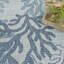 Tapis bleu / gris en polypropylène tissé à la machine Rectangle Alna-1436072896