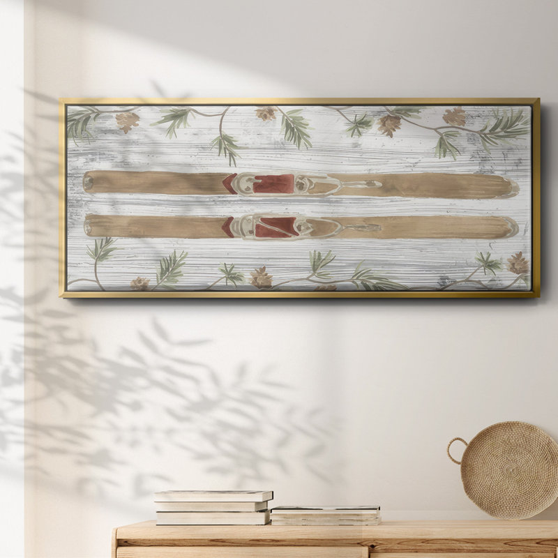 Pinecone Lodge Collection D- Framed Canvas