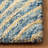 Micro-Loop Hand Tufted Wool/Cotton Geometric Rug in Blue/Yellow-67116970