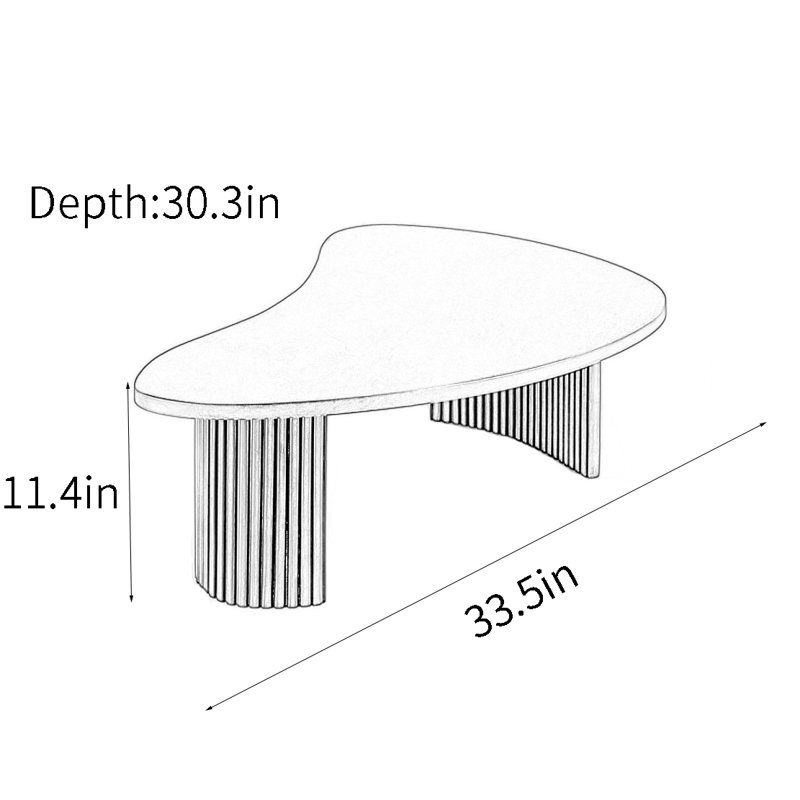 Une table basse en bois massif