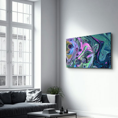 Elegant Tempered Glass Wall Art Painting, 13.8 x 21.7 inches | 100% Tempered Glass, Thickness: 0.16 inches | UV Printed for Vibrant Colors | Perfect for Home Decor, Living Room, & Office Spaces