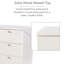 4 Drawer Chest, White Wax Finish