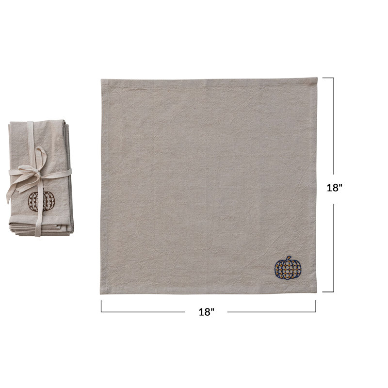 Ensemble de serviettes en coton Chambray