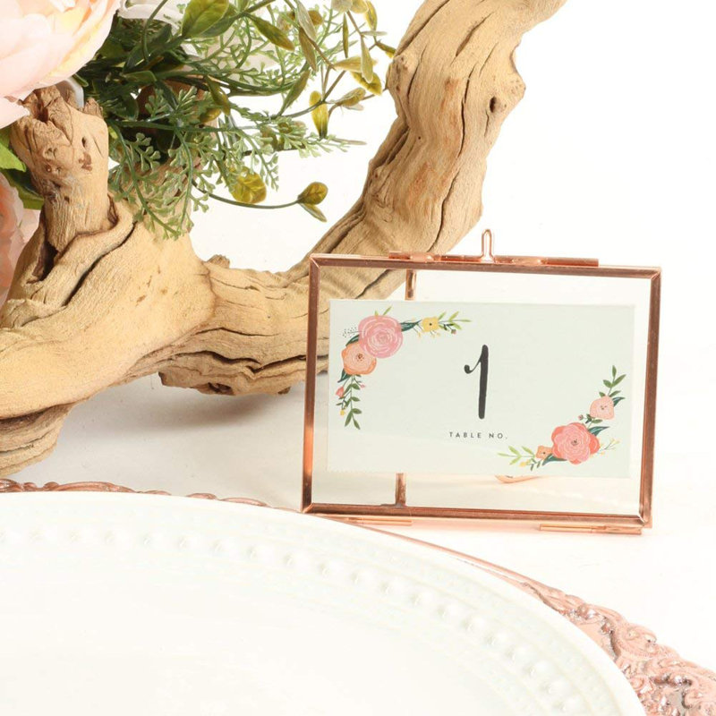 Gilded Floater Picture Frame, Rose Gold