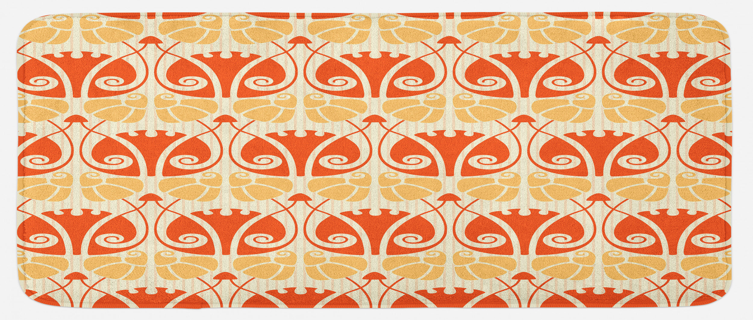 East Urban Home Art Nouveau Kitchen Mat | Wayfair