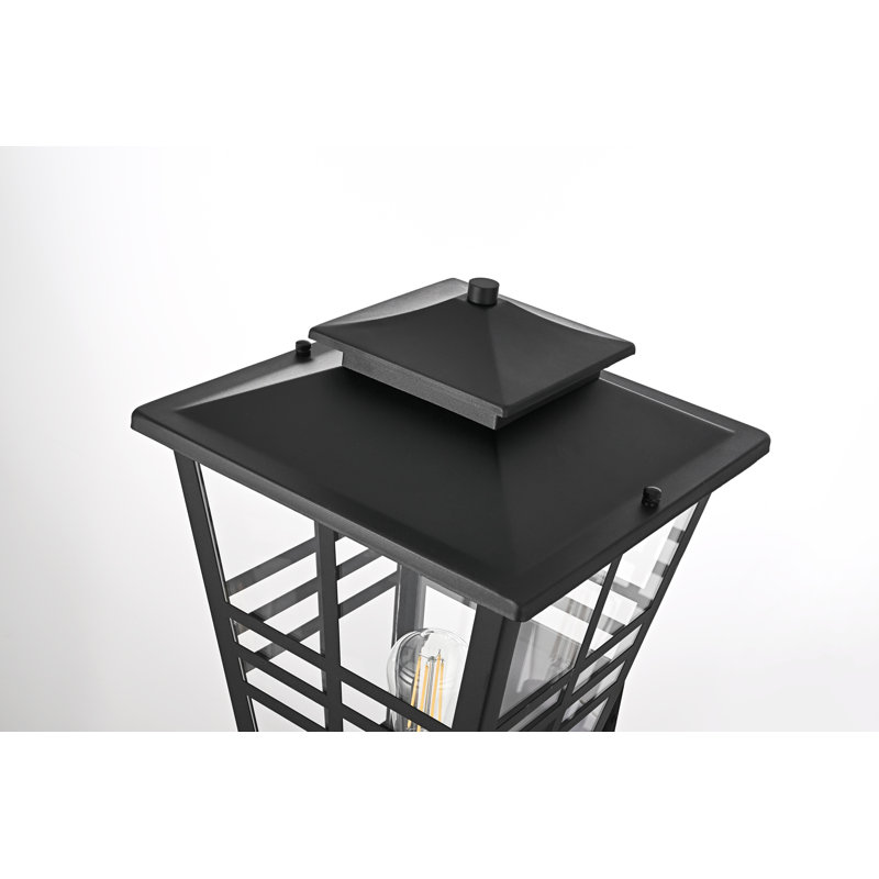 Macon Outdoor Wall sconce in Black, 24" H x 12" W x 14" D