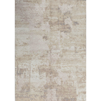 Himalayan Hand Woven Wool Abstract Area Rug