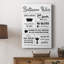 Scrub a Dub Dub Rules - Cavas Gallery sur mesure-883223615