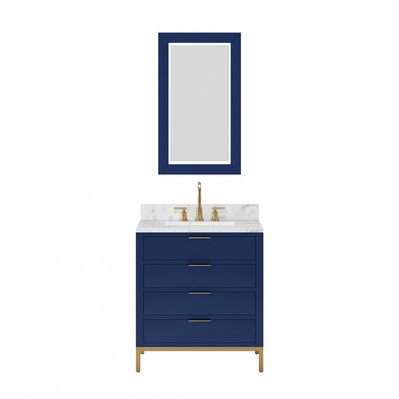 30'' W Single Vanity, Monarch Blue, No, 30"