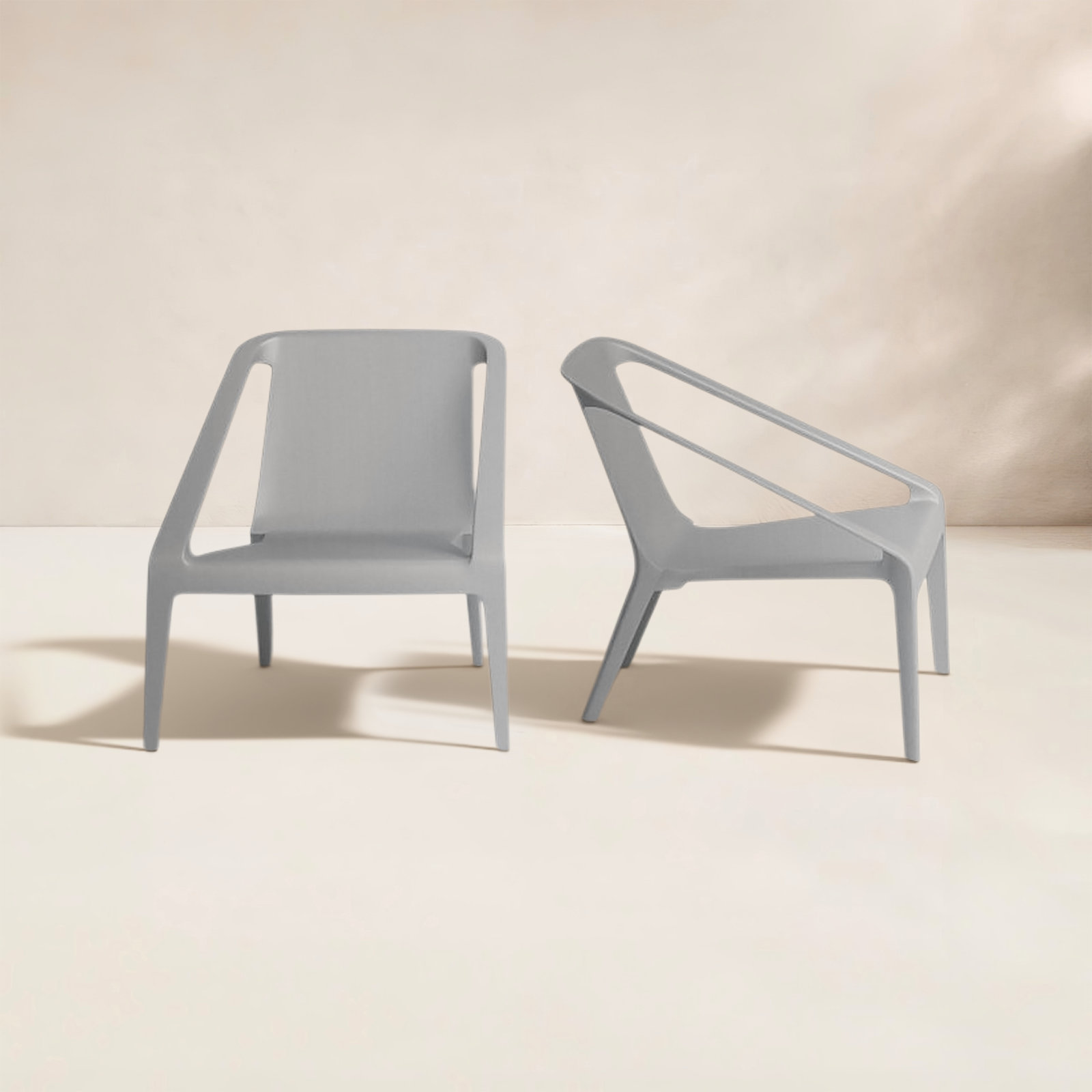 Marti Outdoor Lounge Chair, Gray