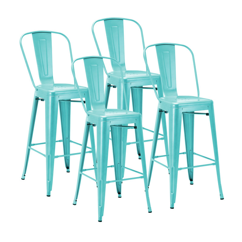 Tabouret de bar galvanisé Gainsborough, 30 po, Turquoise