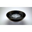 Novatto 16.5'' Black/Silver Glass Circular Bathroom Sink