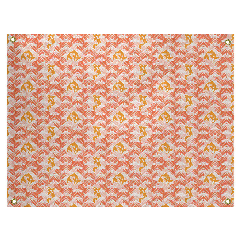Avicia Polyester Tapestry, 91" H x 107.5" W, Indoor