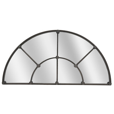 Greti Metal Half-circle Wall Mirror