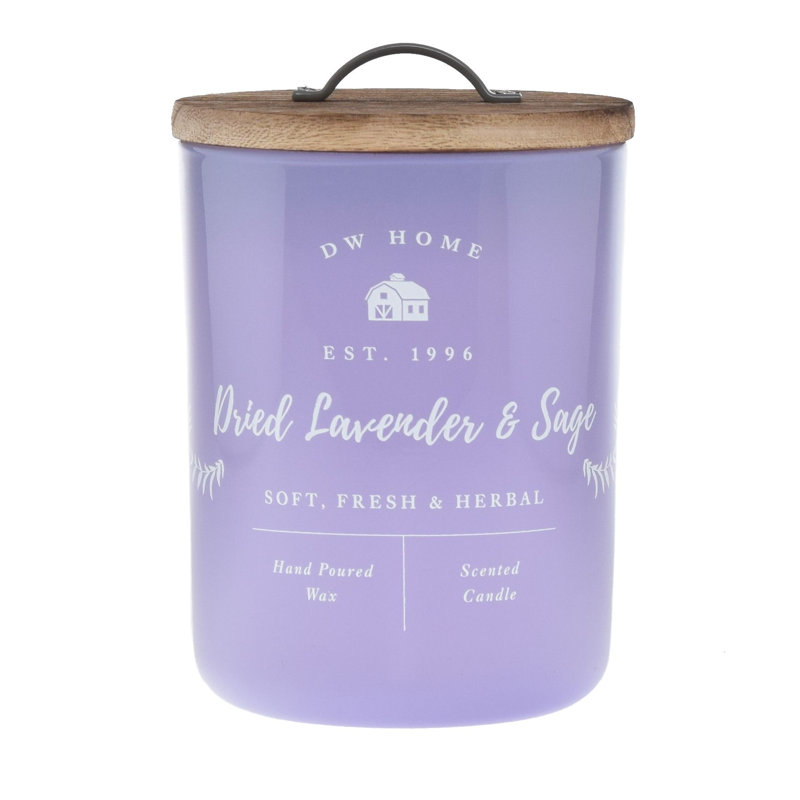 Dried Lavender And Sage Scented Jar Candle, Jar 9 oz.