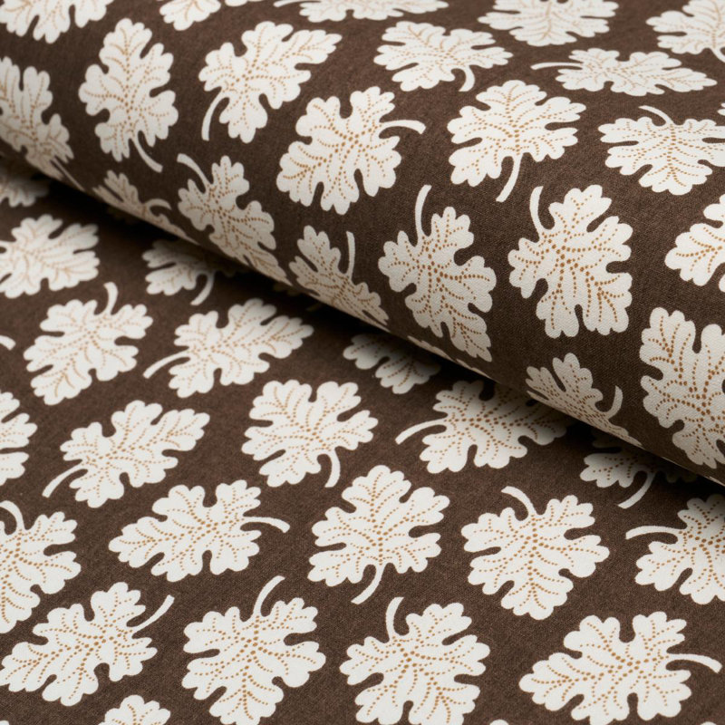Schumacher X Rita Konig Olive Fabric, Brown