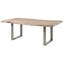 Freeform Acacia Rectangular Wood Top Dining Table