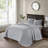 Reversible Bedspread Set Grey Queen-125869257