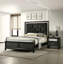 Table de chevet luxueuse 1 pièce 2 tiroirs Glam