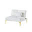 Tissu convertible futon avec pieds en métal-737118701