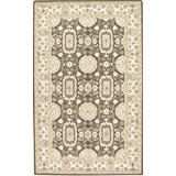 Wool Geometric Area Rug in Gray/Brown/Beige