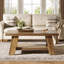 Pedestal Coffee Table with Storage
