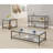 1-Shelf Glass Top Side End Table