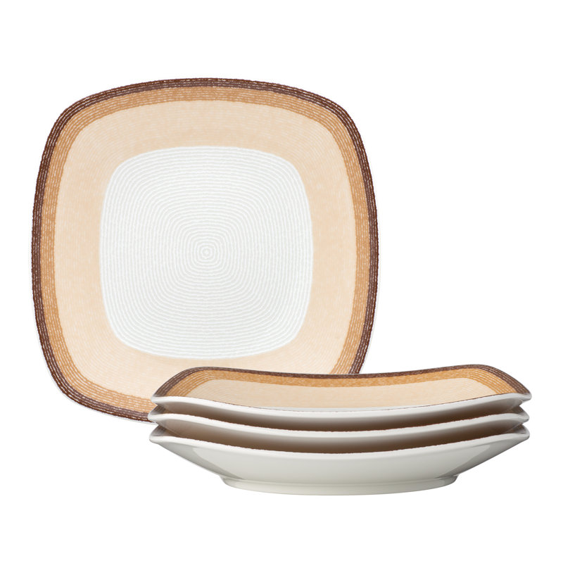 Assiettes à salade carrées Noritake Colorscapes Layers, 8 1/4 po, Désert