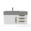 Ensemble de meuble-lavabo mural simple 36 po Bassi-573101964-573101961-573101966