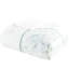 Ensemble d'édredon très grand - 100% coton, blanc avec broderie décorative, literie surdimensionnée et rembourrage de couleur sable, confortable-132971661