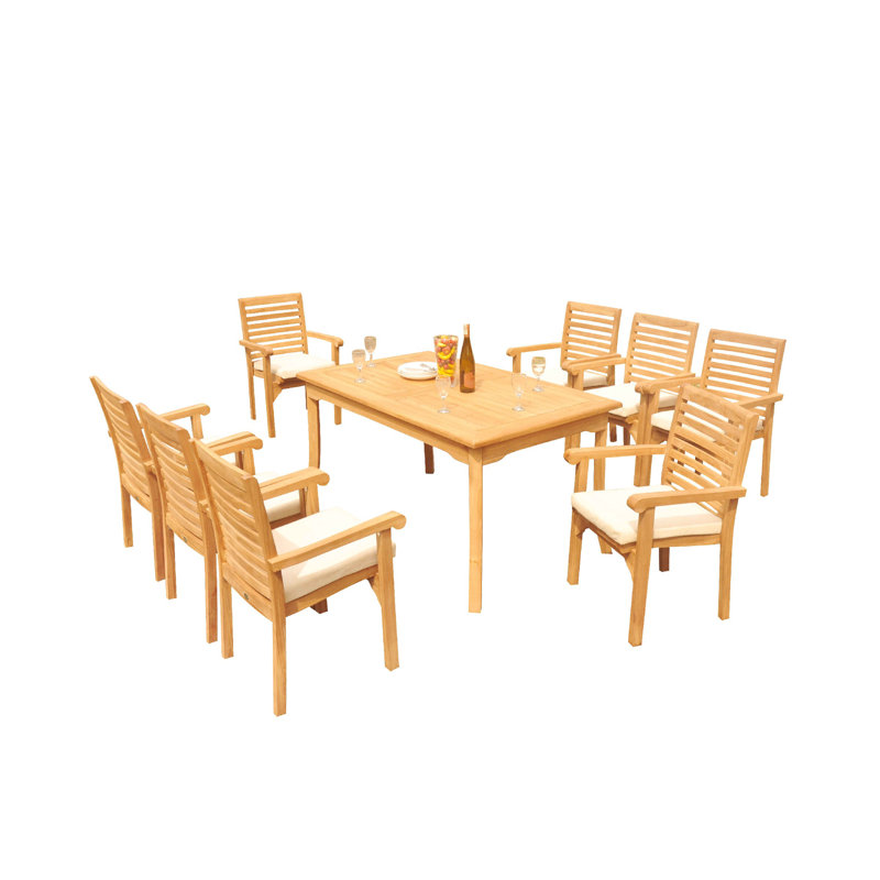 Ensemble repas pour 8 personnes Cimah, 105 po x 36 po x 31,5 po