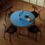 Table de salle à manger avec cadre ignifuge bleu-1698099275
