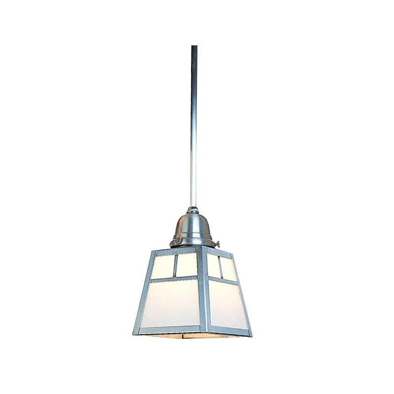 A-line 1 - Light Pendant, Yes, Pewter, White Opalescent