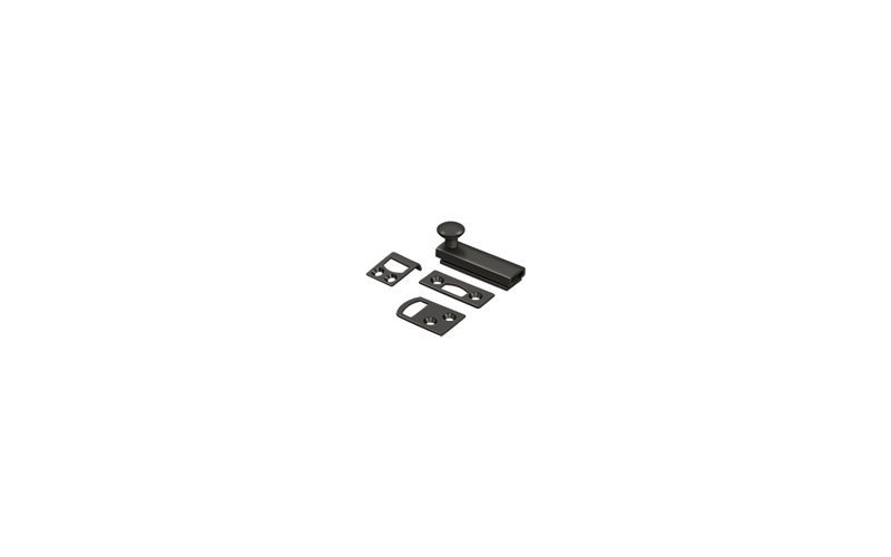 Deltana 2SBCS26 2" Surface Bolt, Concealed Screw, HD in Polished Chrome, Polished Chrome