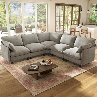 Canapé modulaire rembourré 5 places Acker Puff Cloud