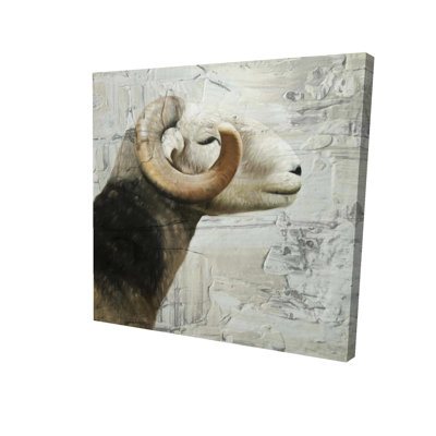 Aries White Farm Animals Canvas | Bedroom Home Decor Art