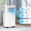 7000BTU 4-in-1 Portable Mobile Air Conditioner Units with Remote Control, Cooler Fan and Dehumidifier, 24H Timer, 270m³/h